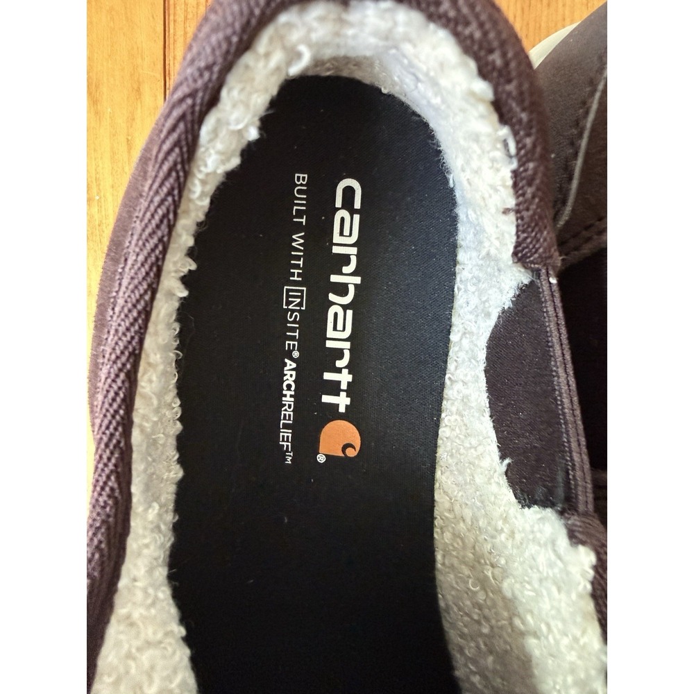 Carhartt Women's Detroit Lined Slip On Shoe Plum FC3037-W Sz 8 - Picture 5 of 12